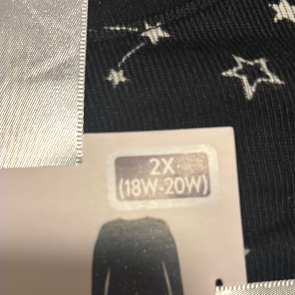 Joyspun Black Starry Pajama Set with Headband - Picture 3 of 4